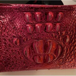 🐊NWT Brahmin Handbag Lorelei Red Dragon Melbourne Leather Croc Shoulder Bag🌹